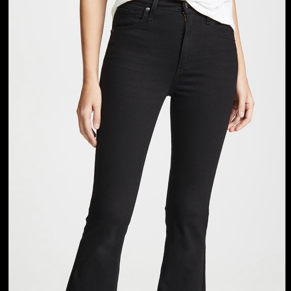 levis skinny flare crop jeans